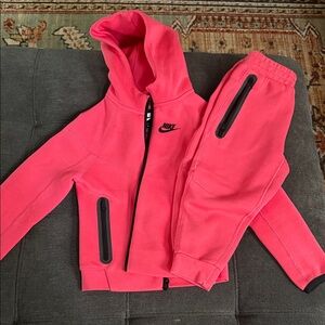 Nike Kids Pink Sweatpants & Hoodie Set